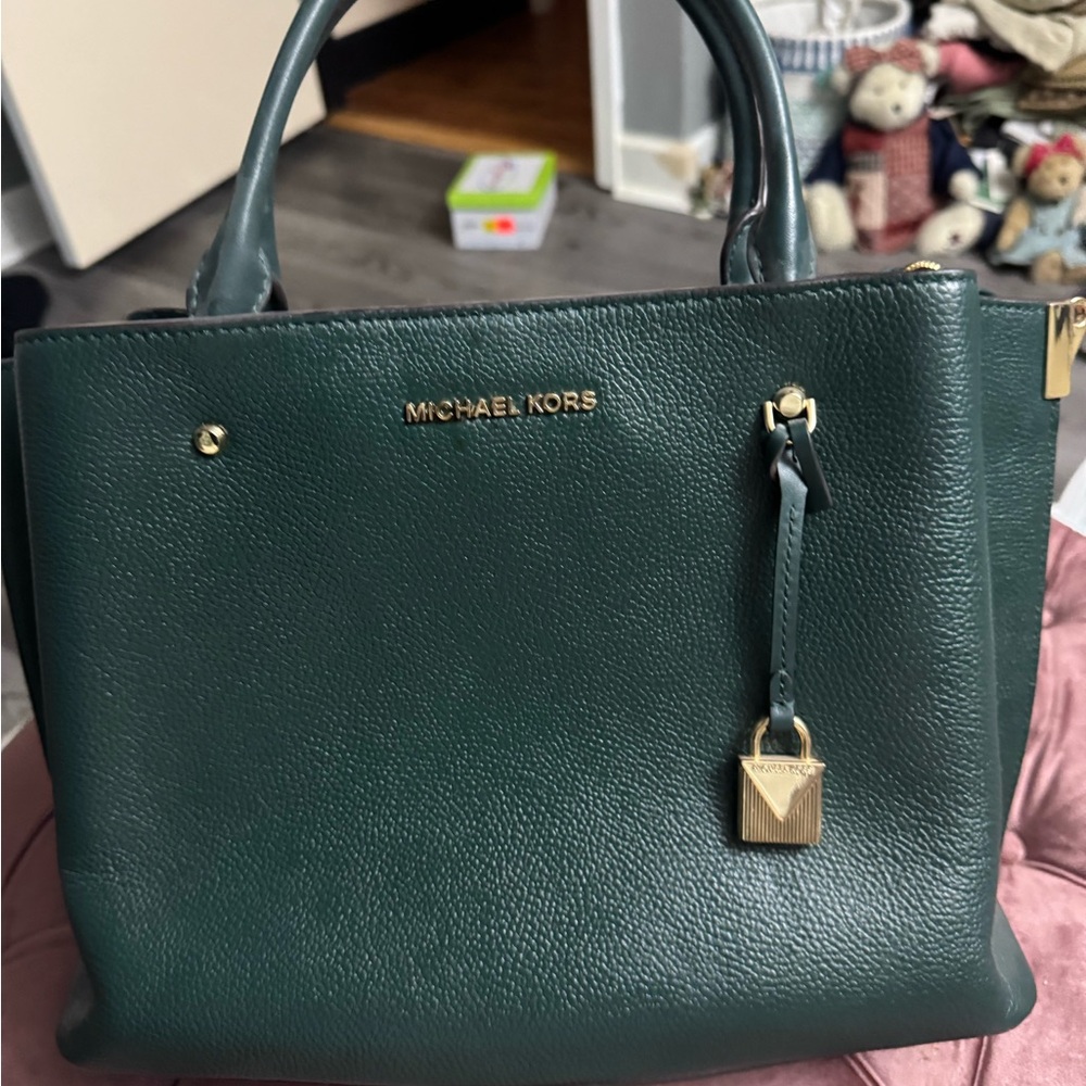 Michael Kors Green Satchel